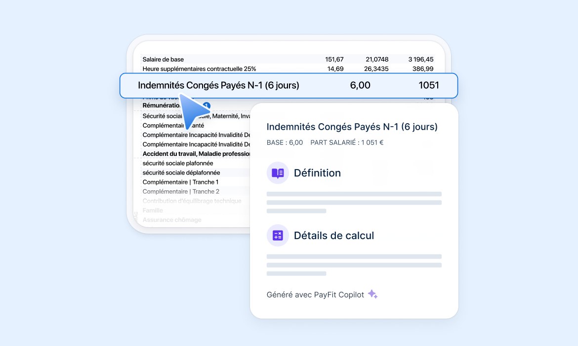Capture de la fiche de paie interactive PayFit